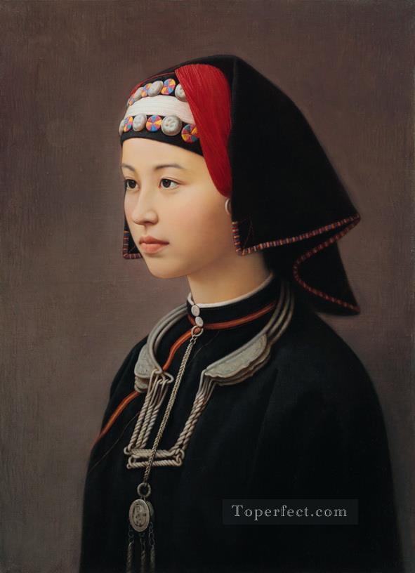 八尾国籍の中国人少女油絵